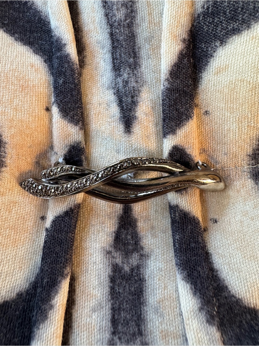 Roberto Cavalli Beige and Black Zebra-Print Long Sleeve Bodycon Dress - Picture 6 of 7